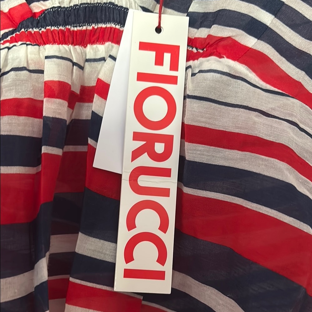 Fiorucci Striped Red and Black Mini Dress - Picture 2 of 8